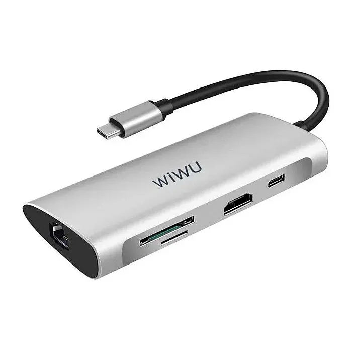 WIWU Alpha A831HRT 8 In 1 Type-C Hub